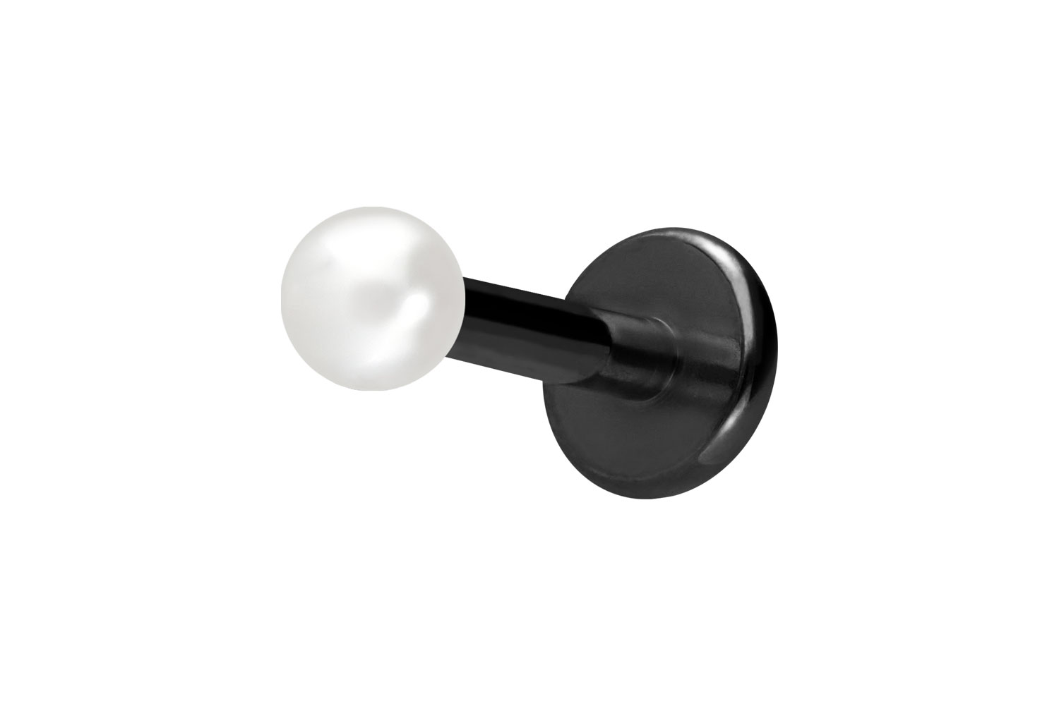 Titan Labret Piercing mit Innengewinde SYNTHETISCHE PERLE